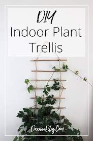 Something about covering a wall or vertical area with greenery just speaks to me! Diy Indoor Plant Trellis From Bamboo Rope Dossier Blog