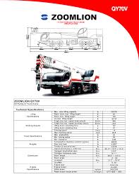 Qy70v Load Chart Pdf Document