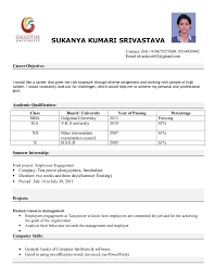 Resume Format For Freshers Mba Hr Download   Create professional    