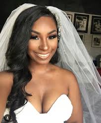 The perfect hairstyle for a bride is usually the sweet spot in between trend, timelessness and personal style. Weave Black Bride Hairstyles With Veil On Stylevore