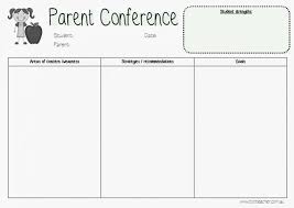 Parent Conference Form Top Teacher Innovative And Creative Early