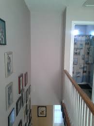 tall narrow wall above stairs