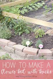 How To Make A Flower Bed With Bricks