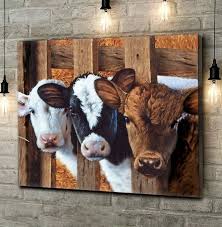 Gorgeous Cows Canvas Wall Art