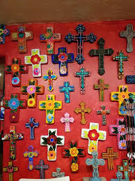 Mexican Wall Decor Cross Crafts Cross Art