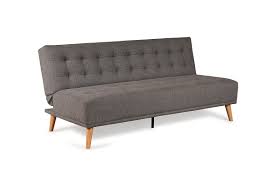 studio grey fabric 3 seater sofa bed