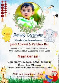 new style baby naming ceremony in calm