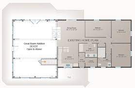 Great Room Addition Plan Post And