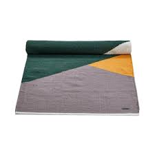 amber and grey horizon cotton rug
