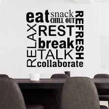 Office Wall Decal Break Room Word