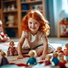 Весёлая рыженькая девочка пяти лет…» — создано в Шедевруме