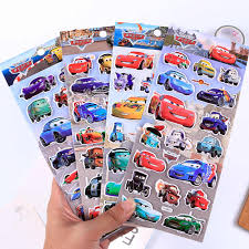 1pcs Disney Genuine Pixar Cars Children Cartoon Stereo 3d Toy Kids Stickers Cute Car Mobilization Bubble Stickers Christmas Gift Stickers Aliexpress