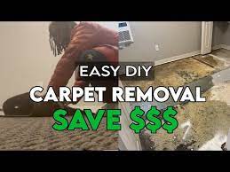 how to remove carpet easy step by step