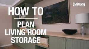 how to design living room storage