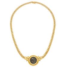Inspired by the shapes and colors of ancient rome, bvlgari necklaces and pendants let every woman feel like she is wearing a piece of the eternal city. Bulgari Monete Necklace Eleuteri