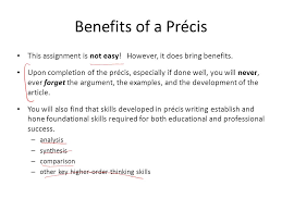 How to write a Precis A pr  cis  pray see  is a brief summary SlideShare