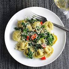 quick tortellini with spinach garlic