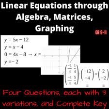 Algebra Matrices And Graphing