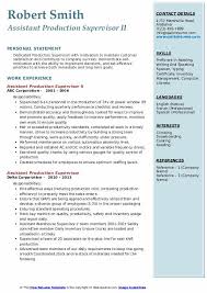 Supervisors overseeing production and operation teams tend to earn slightly more than those who work in office or administrative settings. Assistant Production Supervisor Resume Samples Qwikresume