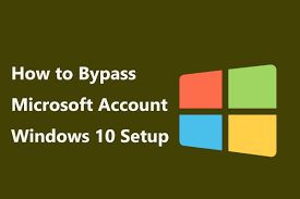 byp microsoft account windows 10