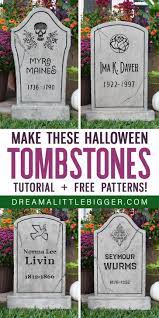 how to make foam halloween tombstones