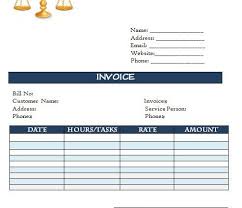 Download Legal Invoice Templates For Advocates Fees