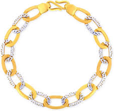 Malabar Gold And Diamonds Yellow Gold White Gold Bracelet