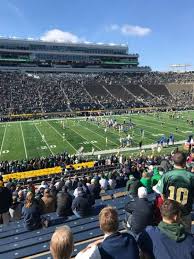 notre dame stadium section 12 home of