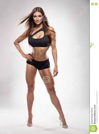 Nice Fitness Woman Posing Perfect Body Stock Photo Image Of