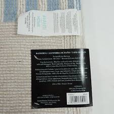 antigua nautical bath rug blue white