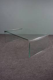 Vintage Italian Glass Coffee Table By