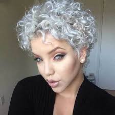 Short gray hairstyles like a chic bob are trendy and popular whether you are young or over 60 and have naturally gray hair. Pin On Curly Hair