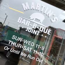martin s bar b que joint closed 116