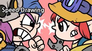 If you enjoy these brawl stars speed drawings, let me. Speed Drawing Penny Vs Jessie Brawlstars Youtube