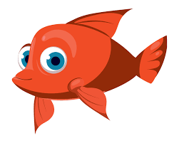 red fish cartoon icon 16768322 vector