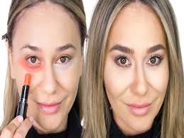 remove dark circles with lipstick