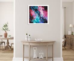 Space Painting Galaxy Abstract Art