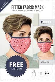 Face masks are a great pattern to pick up. Fitted Face Mask Free Pdf Sewing Pattern Diby Club