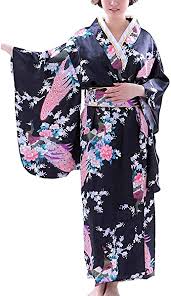 En su exterior conserva más de 100 trajes típicos. Amazon Com Botanmu Traje De Kimono Japones Para Mujer 5 Colores Talla Unica Negro Clothing