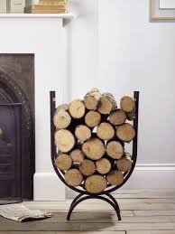 iron log holder large