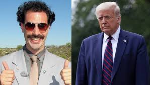 Саша барон коэн, памела андерсон, кен давитян и др. Borat Congratulates Premier Trump On That Shitshow Debate Against Biden