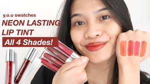 you neon lasting lip tint review