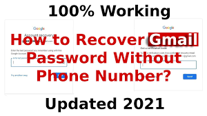 how to recover gmail account pword