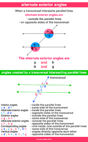 alternate exterior angles a maths
