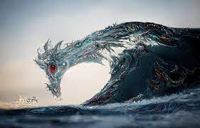 Fantasy sea dragon