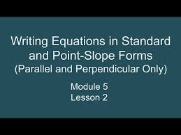 Module 5 Lesson 2 Writing Equations