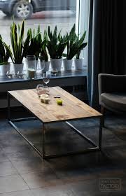 Coffee Table Industrial Table Wooden