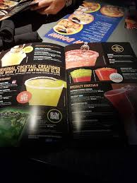 drinks menu picture of dave buster