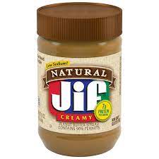 natural creamy peanut er jif