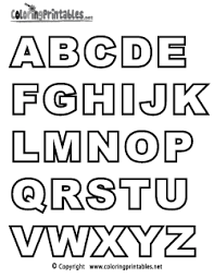 Alphabet Capital Letters Coloring Page Printable Alphabet